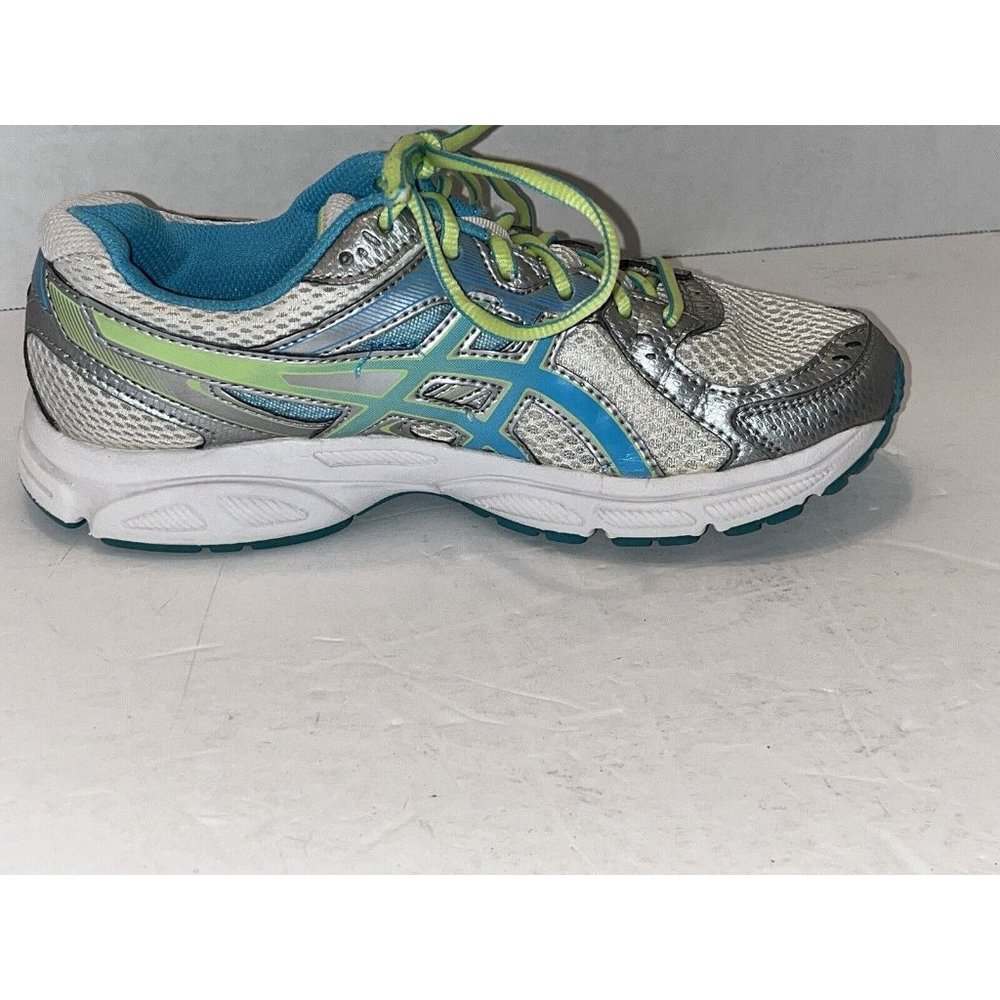 Asics Sneaker Gel Contend 3 Womens 7 Green Silver Running Joggers Shoes - Picture 8 of 11